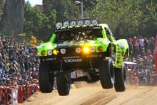 Cam Steele racing to third place in the 2014 Baja 1000