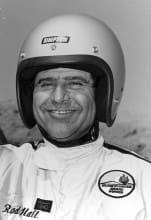 A few years have passed since Rod Hall wore an old-style open-face helmet. At 78 years of age, he still has a gleam in his eye and a youthful enthusiasm for the track.