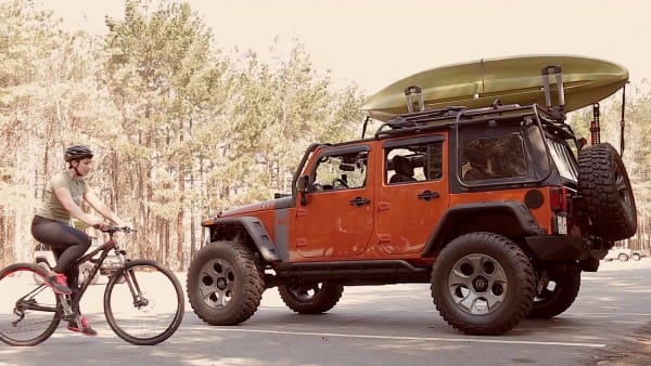 Rugged Ridge Exo-Top with MTB and Kayak
