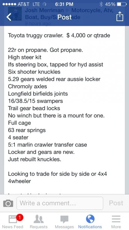 Yota truggy!