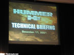 2003 Hummer H2 Technical Briefing