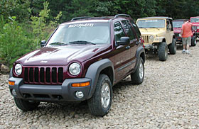 Jeep Liberty  hits the trails