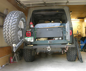 Big Daddy Rock Rear Plus Bumper and Tire Rack