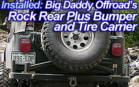 Big Daddy Rock Rear Plus Bumper and Tire Rack