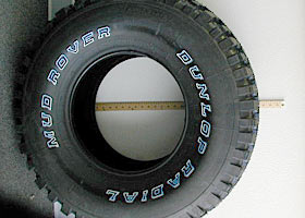 Dunlop Radial Mud Rover and Ultra Wheel Type 50 Rim