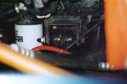 The stock motor mount.