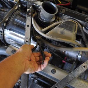 cut any zip ties...