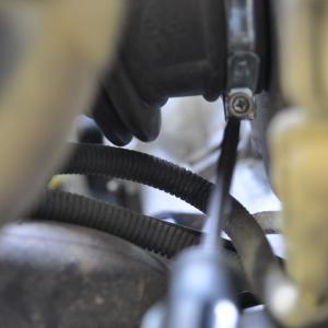 loosen the airbox hose clamp